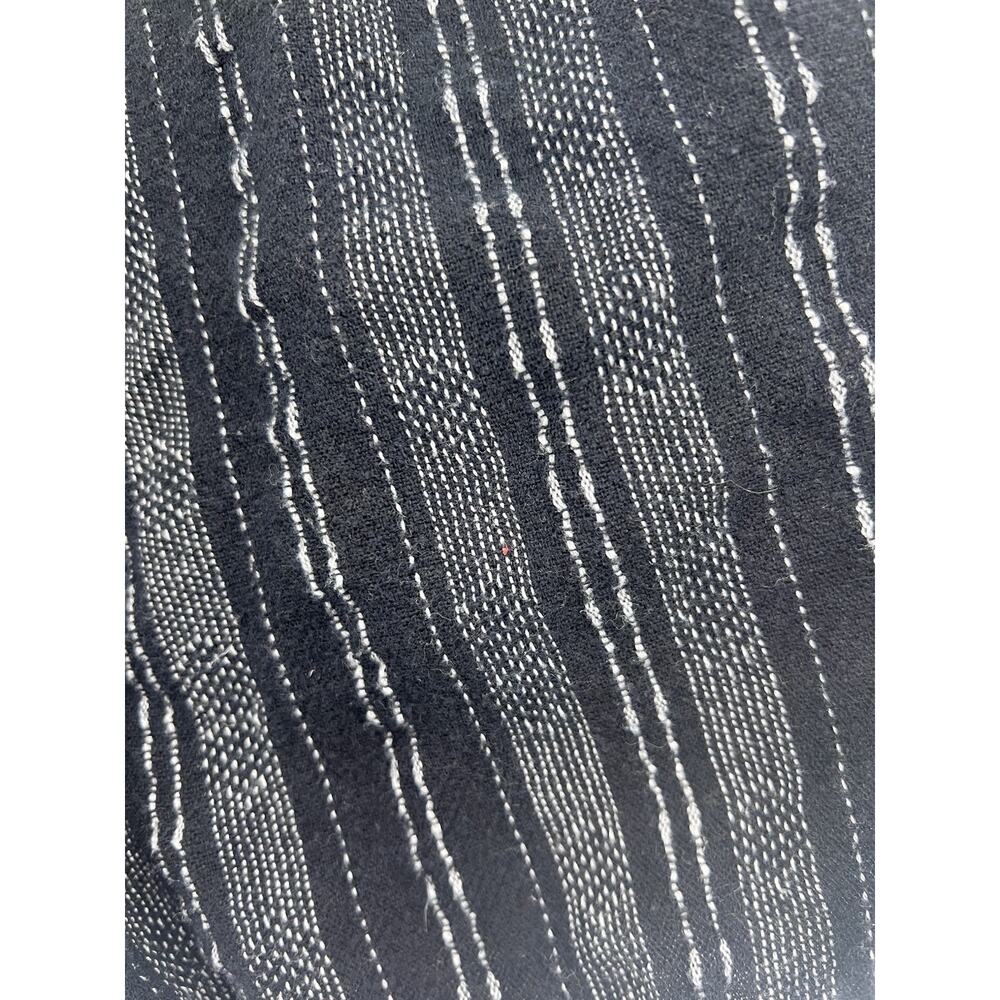 Madewell Black Grey Stripe Woven Linen Bland Shorts XS Pull On - Picture 3 of 7